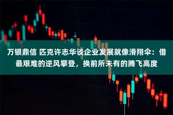 万银鼎信 匹克许志华谈企业发展就像滑翔伞：借最艰难的逆风攀登，换前所未有的腾飞高度