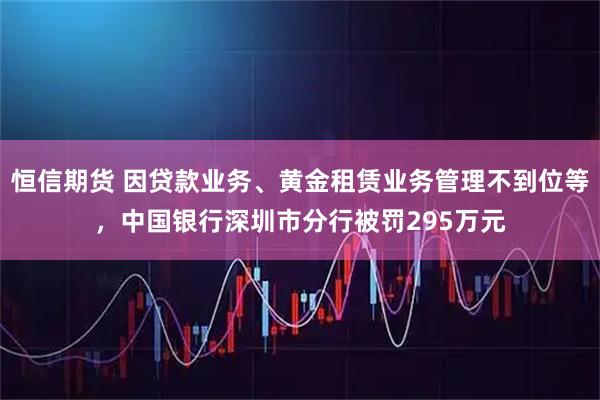 恒信期货 因贷款业务、黄金租赁业务管理不到位等，中国银行深圳市分行被罚295万元