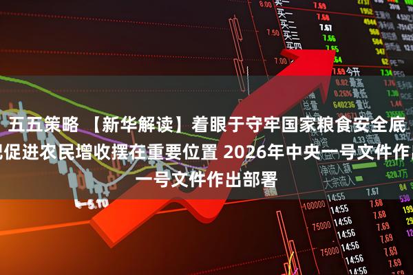 五五策略 【新华解读】着眼于守牢国家粮食安全底线、把促进农民增收摆在重要位置 2026年中央一号文件作出部署